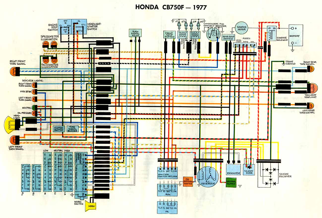 Honda cb750 k2 wiring diagram #6